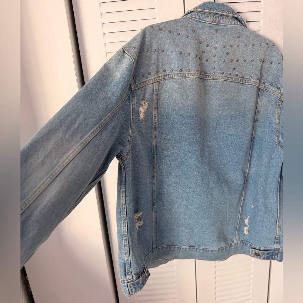 Free People Studded Denim Jacket - Picture 5 of 12